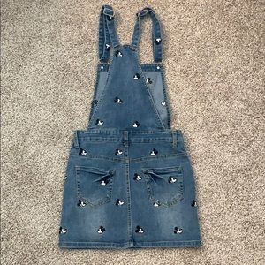 Mickey Mouse denim overall dress